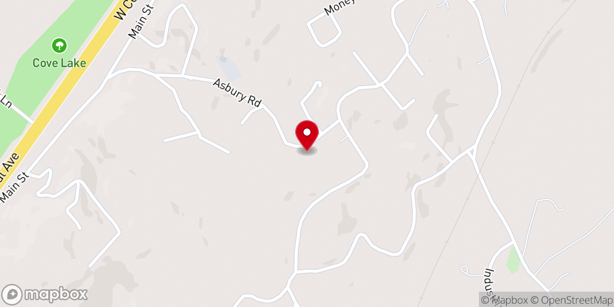 Map showing location of Bethel Baptist Church of Jacksboro