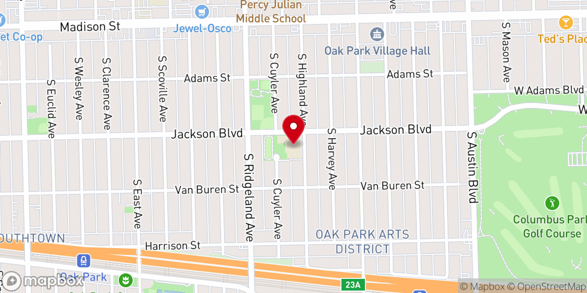 Map showing location of New Life Church