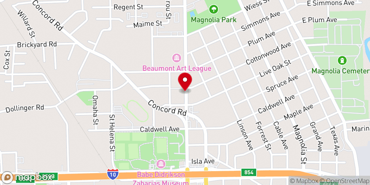 Map showing location of Beacon Church