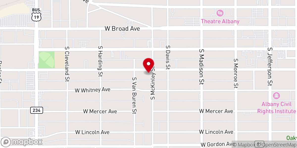 Map showing location of New Vision Ministries