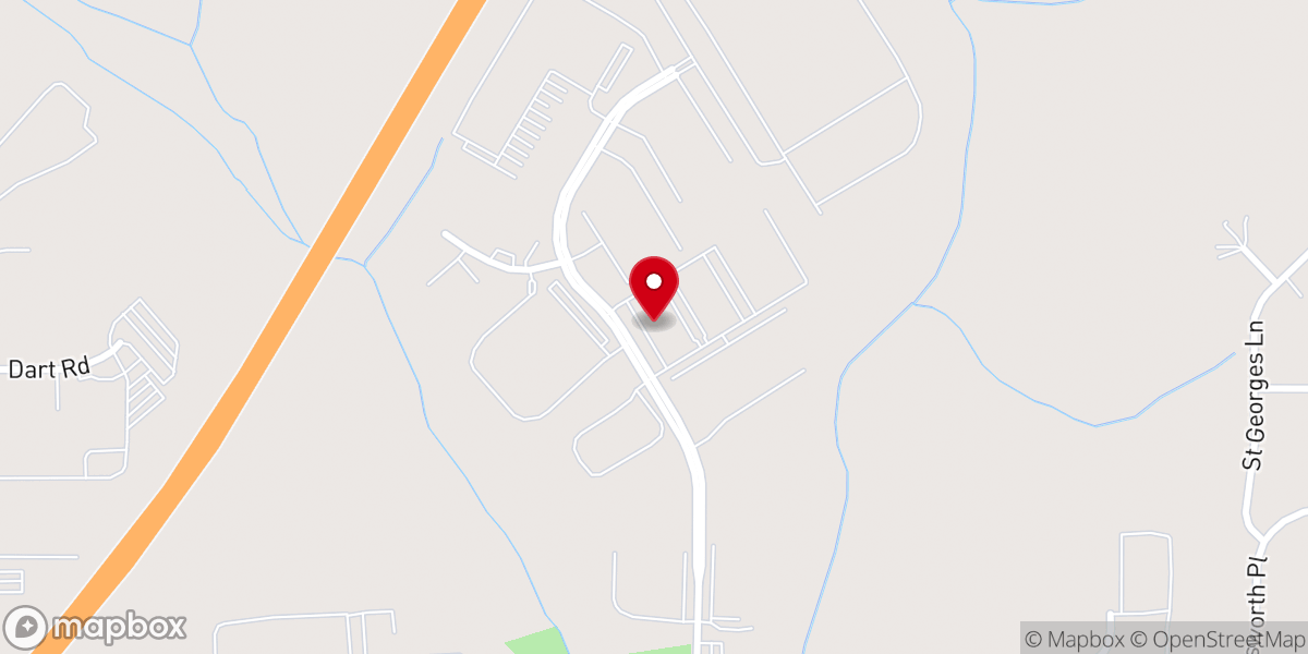 Map showing location of SouthCrest Church