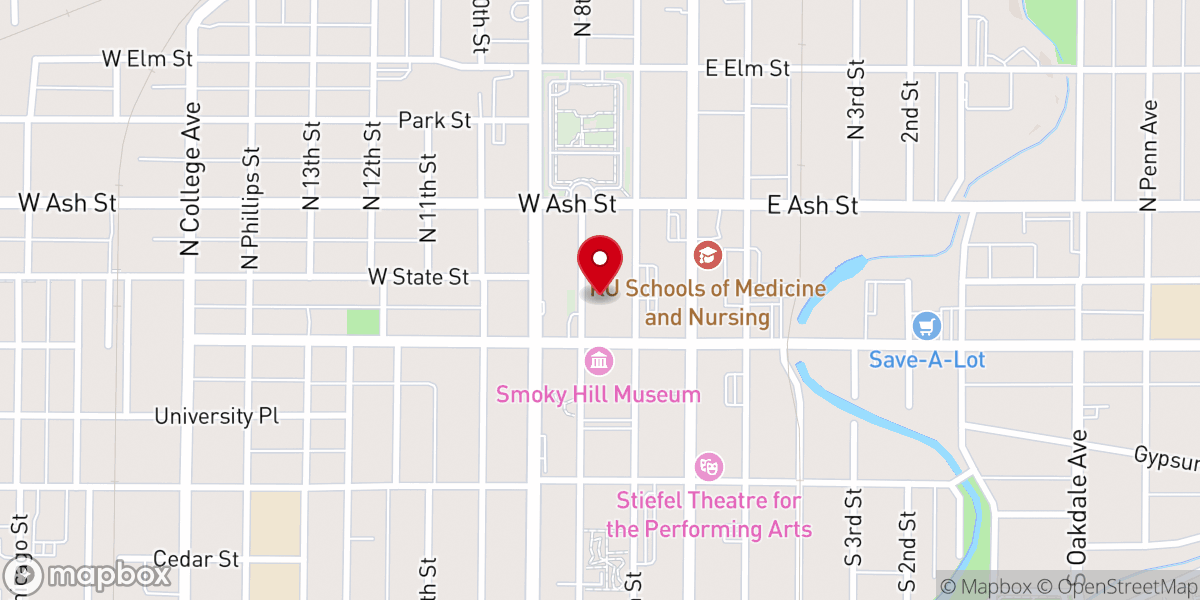 Map showing location of First United Methodist Church
