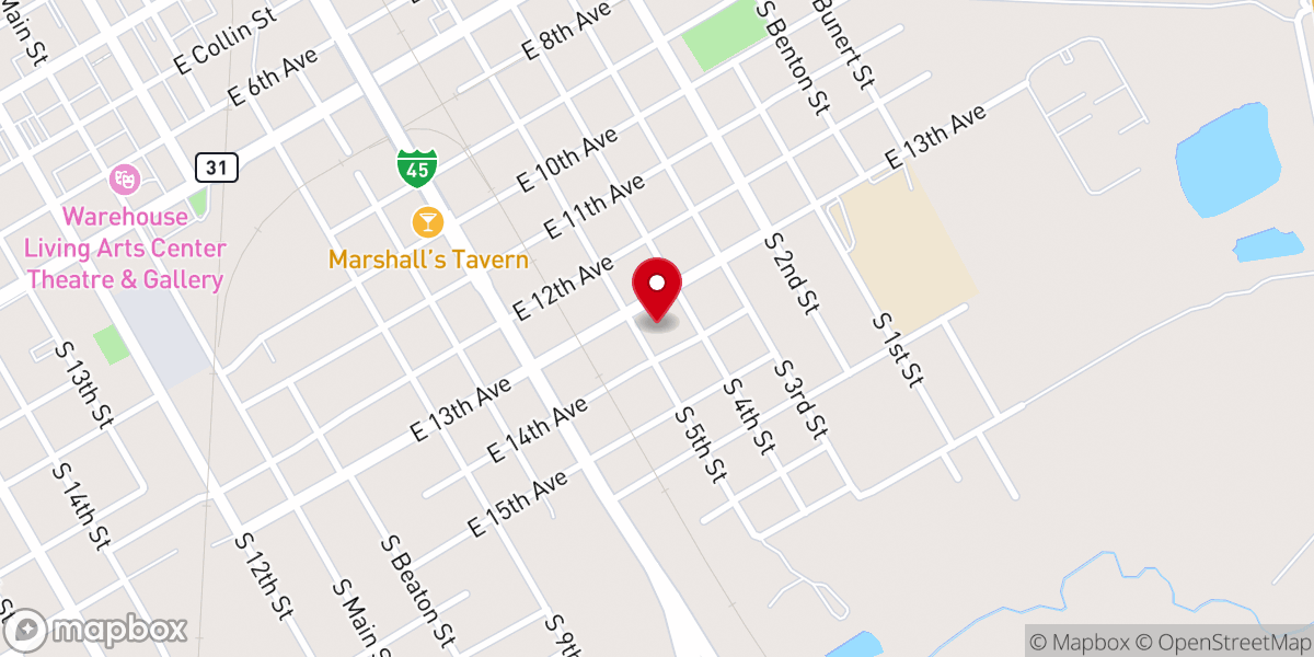Map showing location of Second Mission Baptist Church