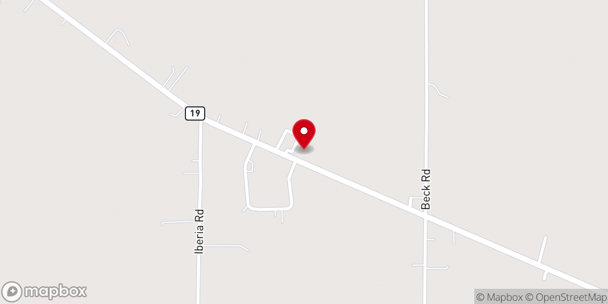 Map showing location of Gospel Baptist Church
