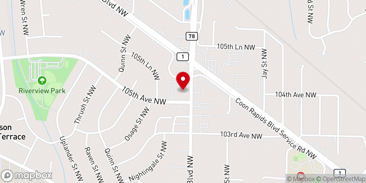 Map showing location of House of Christ Assembly