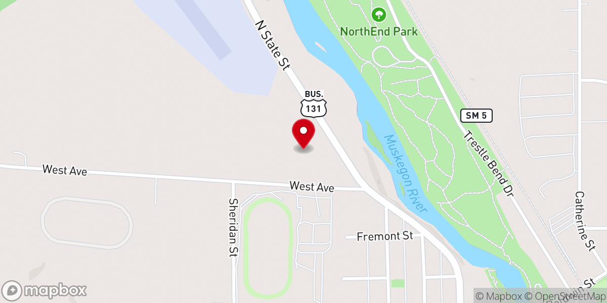 Map showing location of Destiny Christian Ministries of Central Michigan