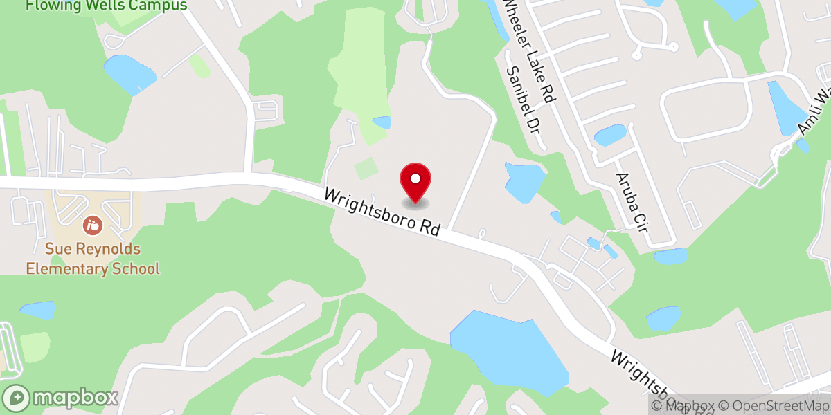 Map showing location of Vineyard Community Church