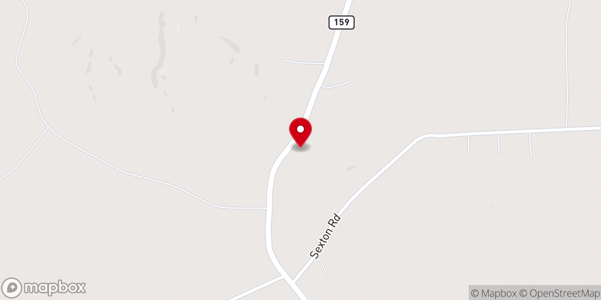 Map showing location of Pine Grove Methodist Church