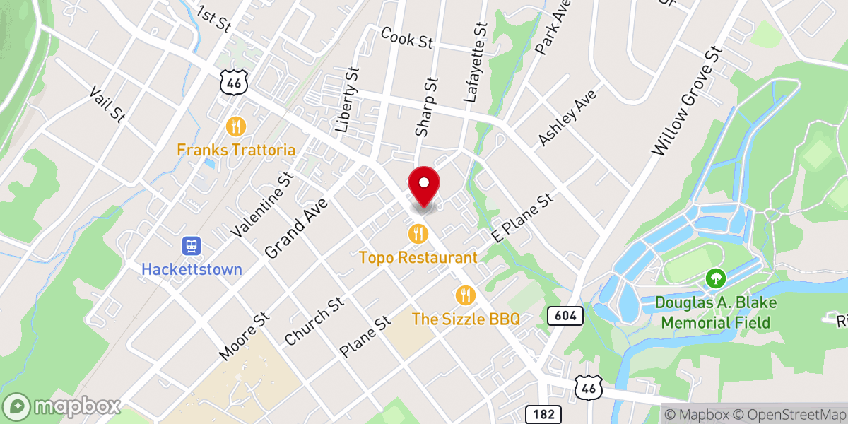 Map showing location of Trinity Thrift Shop
