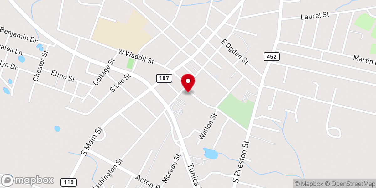 Map showing location of St Joseph Catholic Church