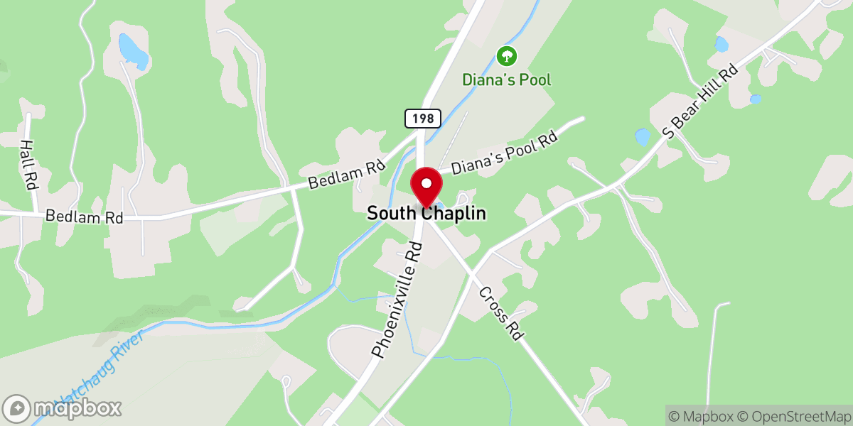 Map showing location of South Chaplin