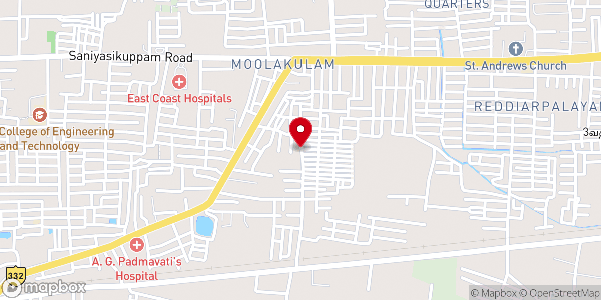Map showing location of CARMEL PMG CHURCH( Malayalam Pentecostal and Tamil Pentecostal Church)