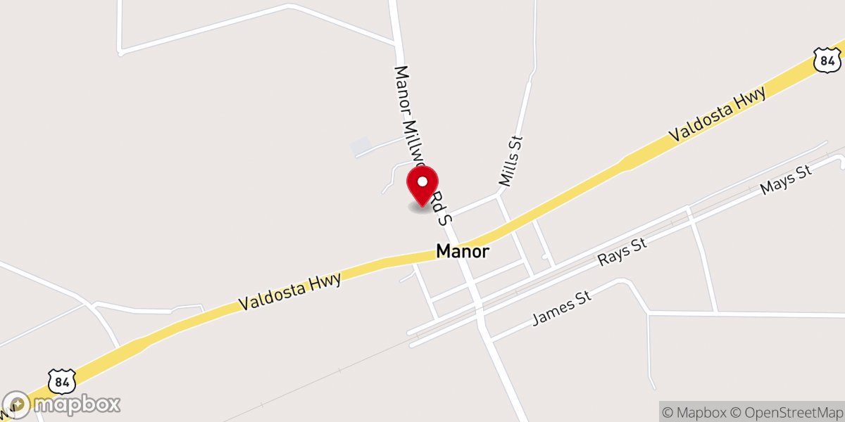 Map showing location of MANOR COMMUNITY CENTER