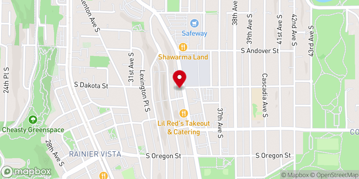 Map showing location of Rose of Sharon Pentecostal