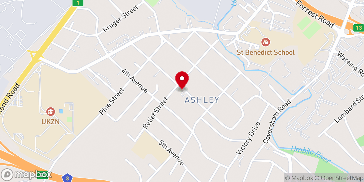 Map showing location of Rhema Family Church