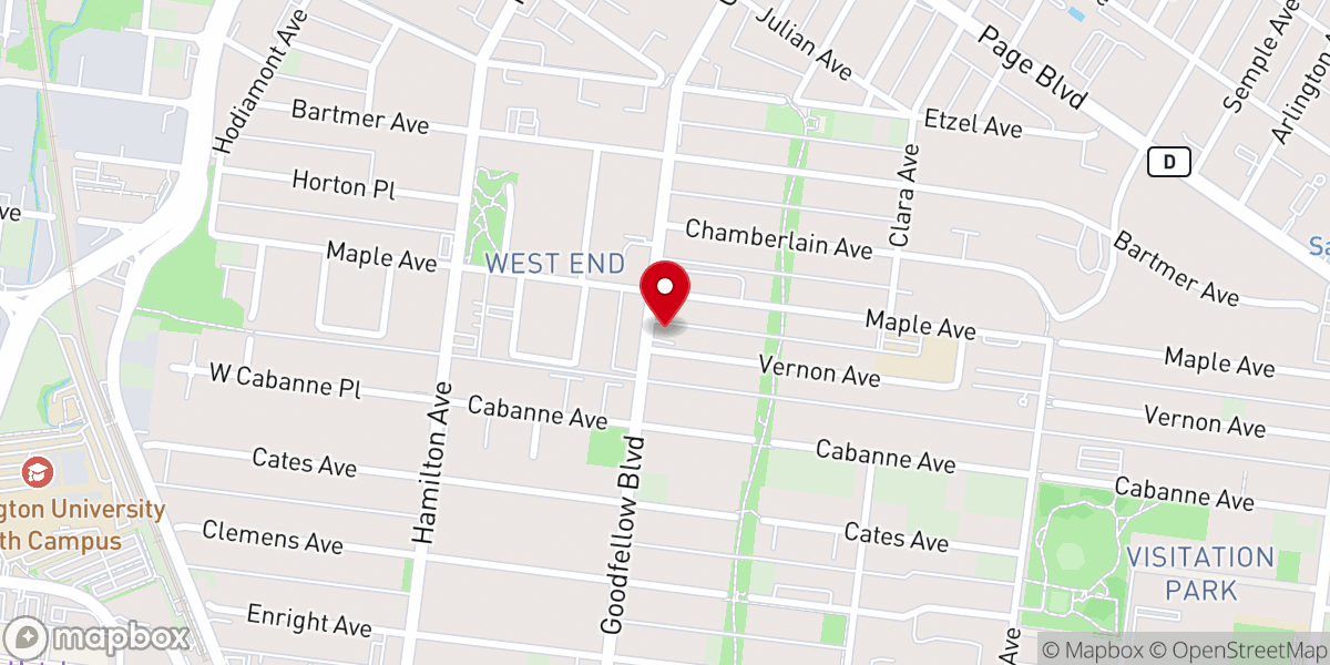 Map showing location of Martin's Temple Church of God in Christ