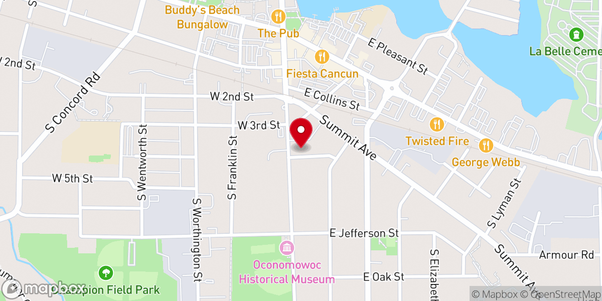 Map showing location of Dr Martin Luther Church-ELCA