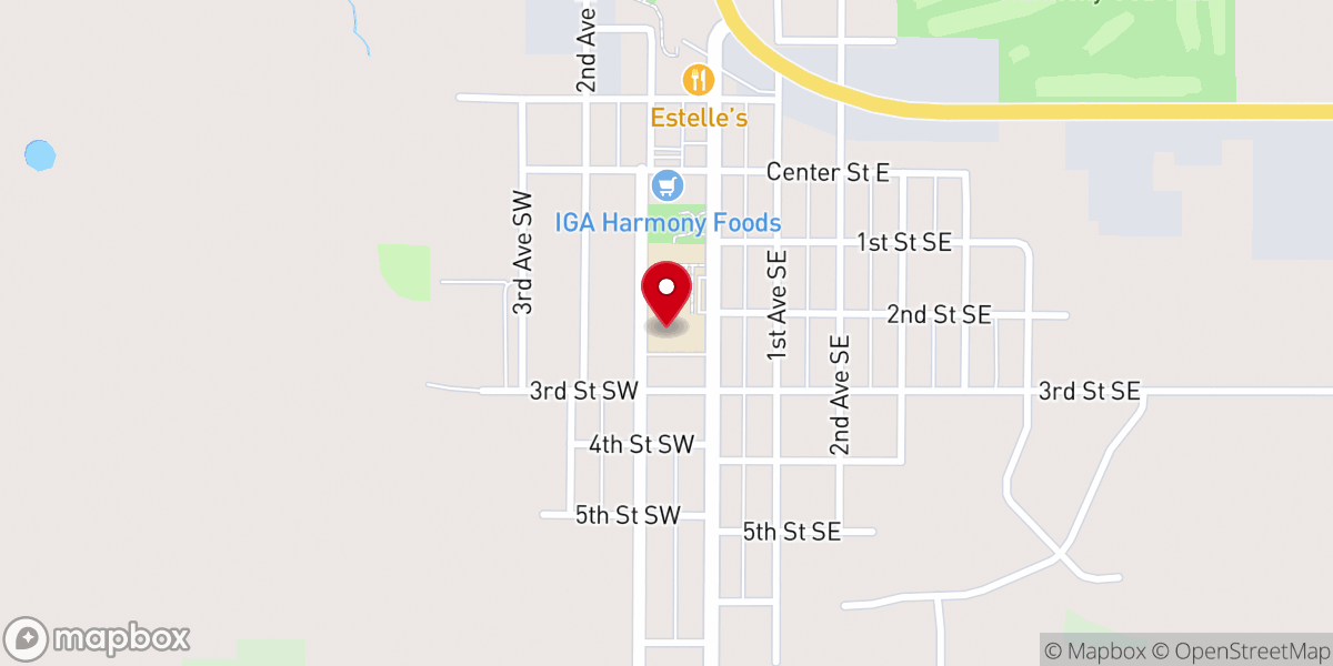 Map showing location of Greenfield Lutheral Church