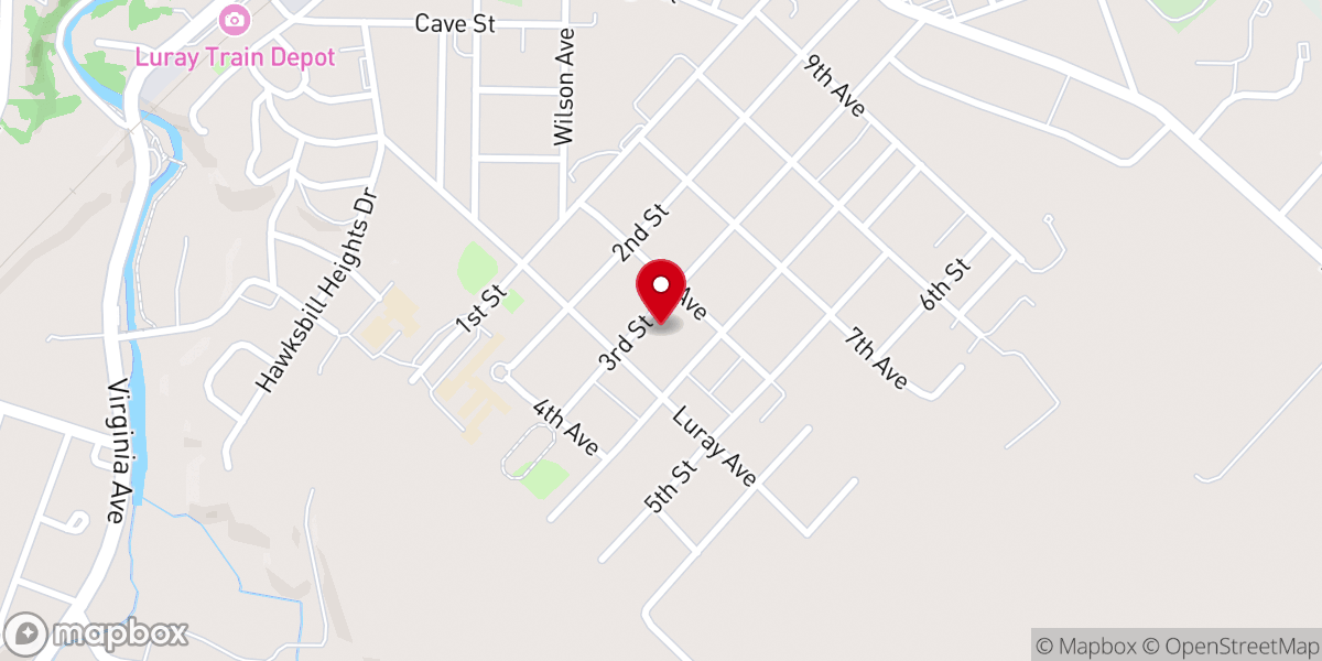 Map showing location of Harvest Pentecostal Holiness