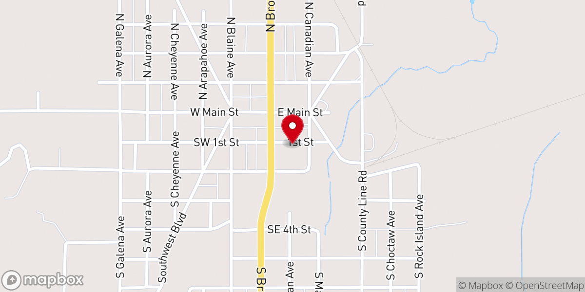 Map showing location of Church Of The Living God