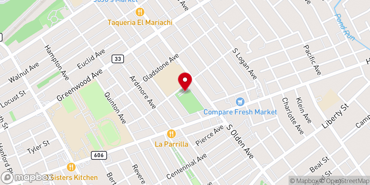 Map showing location of Hallelujah Presbyterian Church Inc