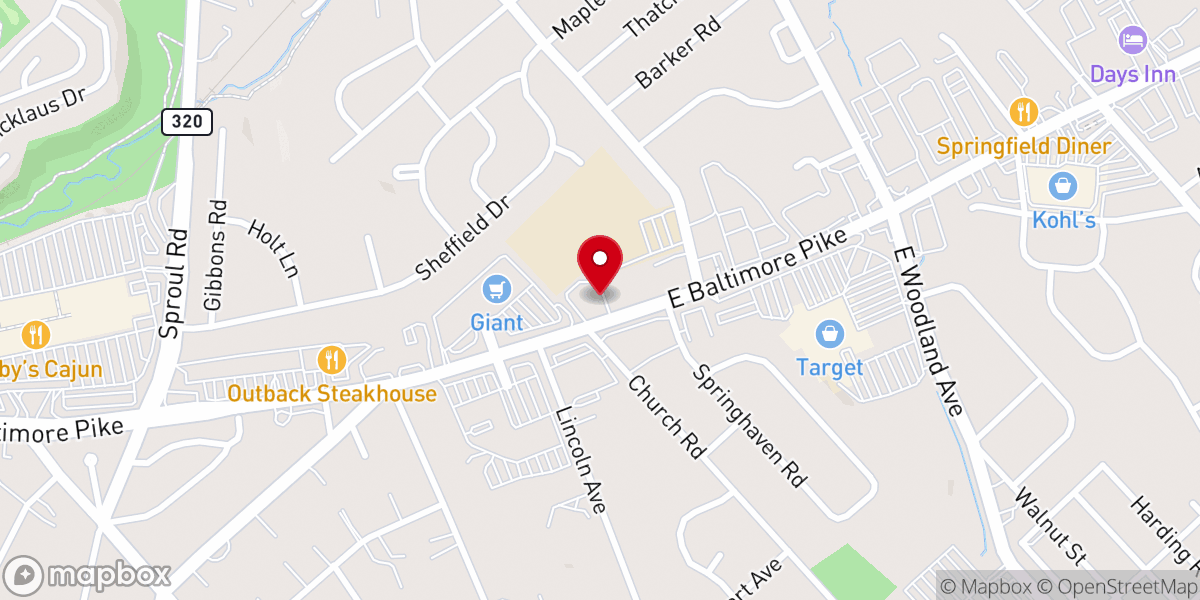 Map showing location of Blue Church