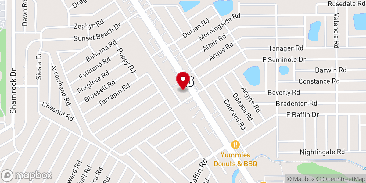 Map showing location of Angel Ministries Spiritual Center