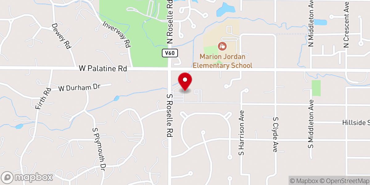 Map showing location of St. Nectarios Greek Orthodox Church