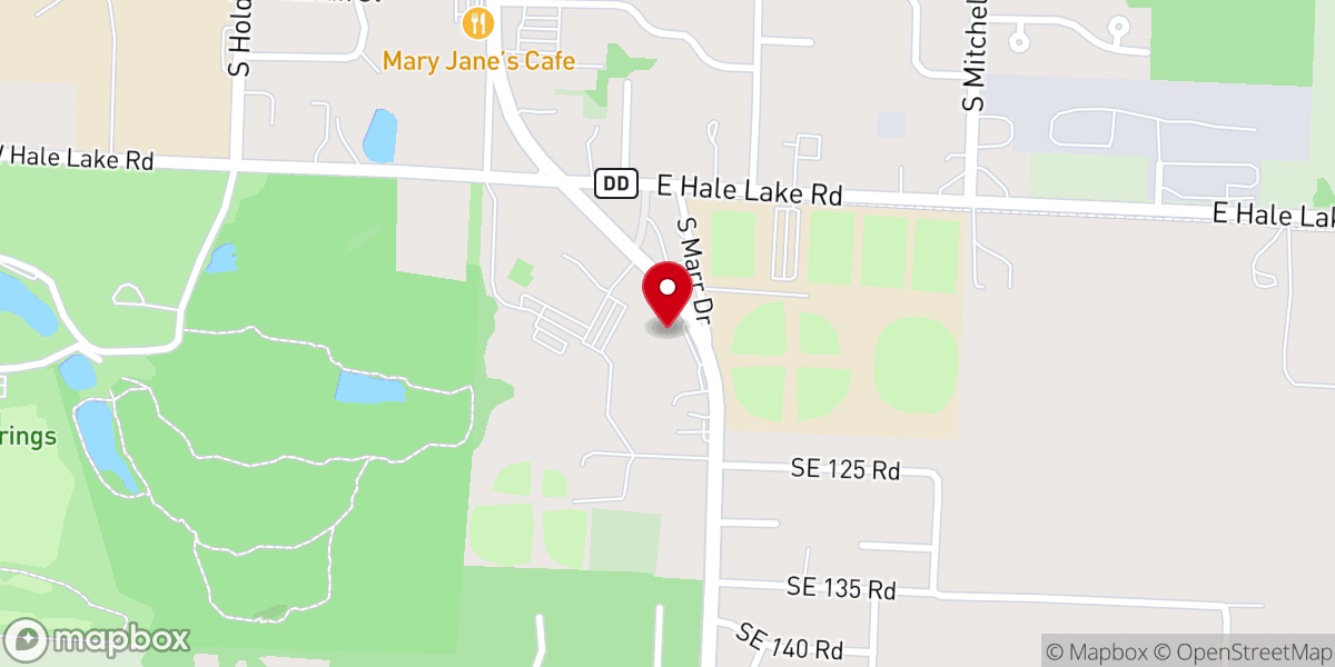 Map showing location of Houts Chapel