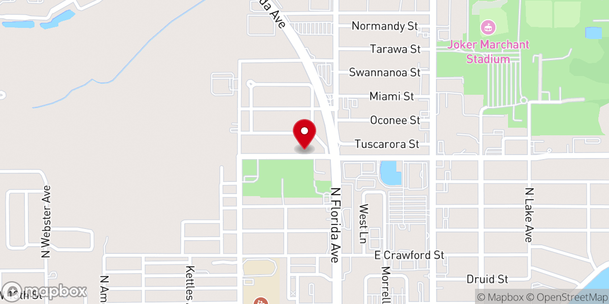Map showing location of United American Free Will Conference Inc