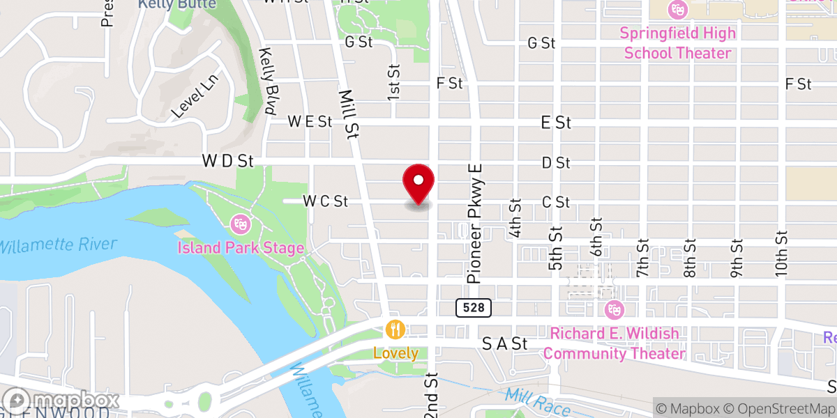 Map showing location of Parkway Landmark Baptst Church