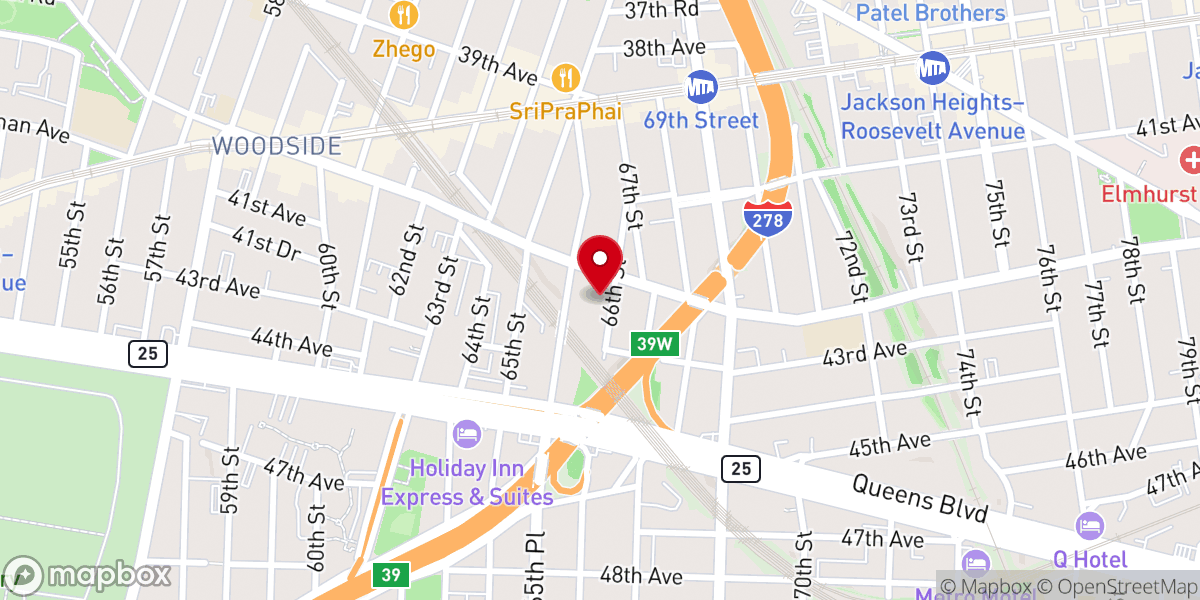 Map showing location of Winfield Reformed Church