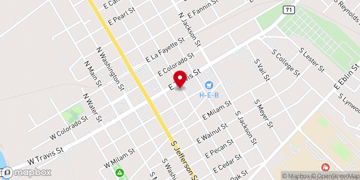 Map showing location of Leopard Donuts