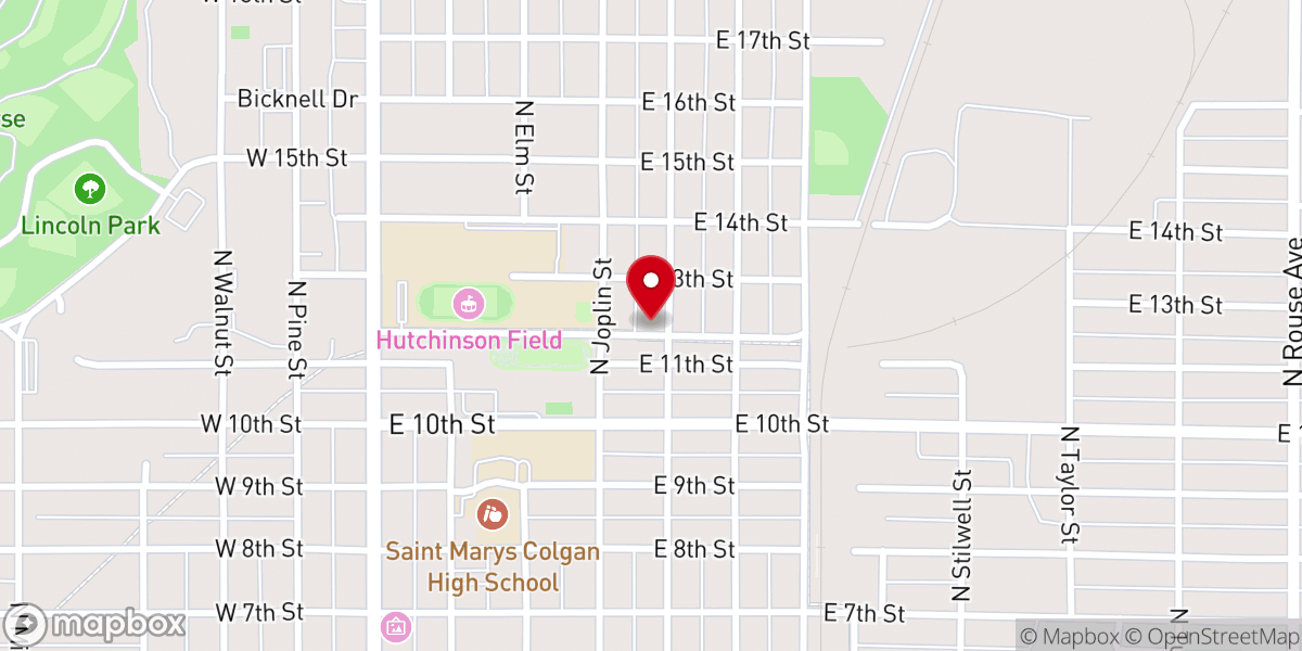 Map showing location of Wesley House