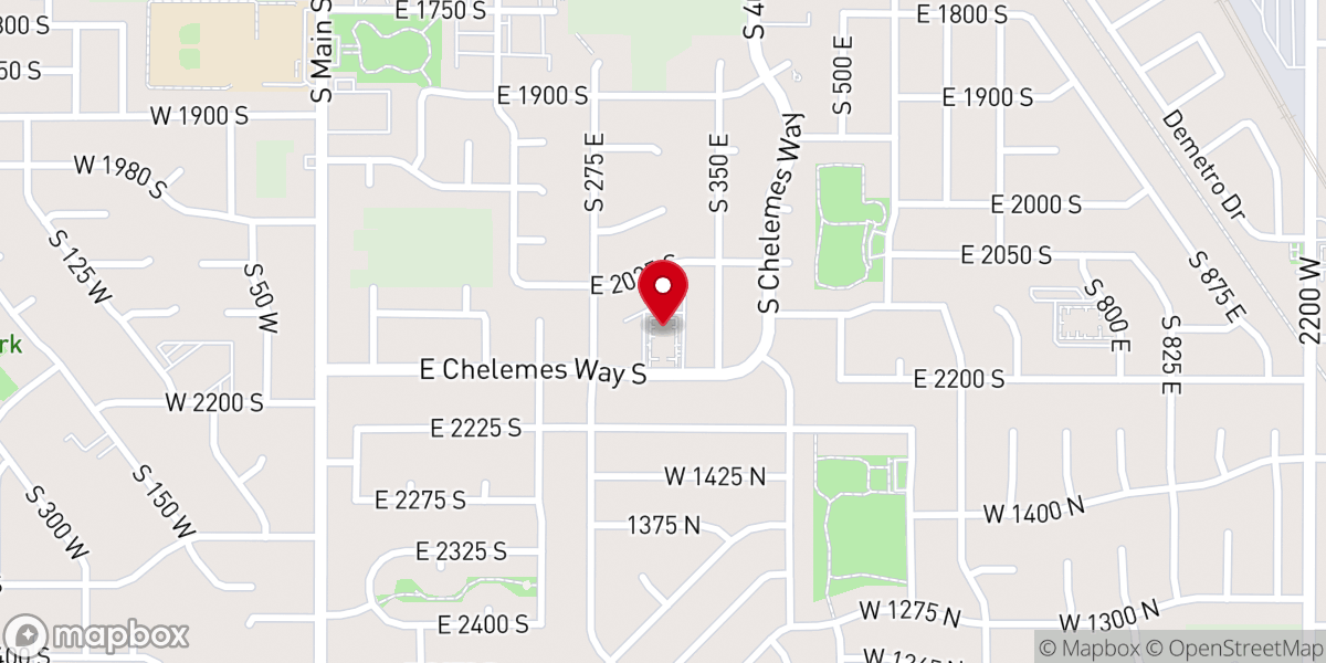 Map showing location of Clearfield 20th Branch Ward