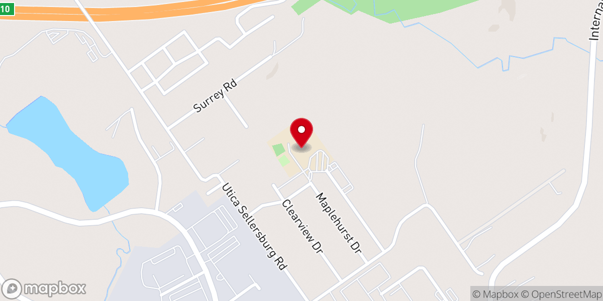 Map showing location of River Ridge Church