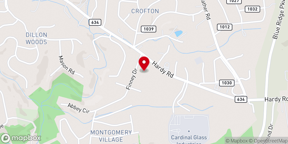 Map showing location of Grace Family Church