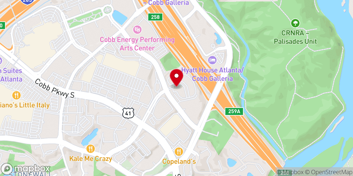 Map showing location of Nova Church Atlanta