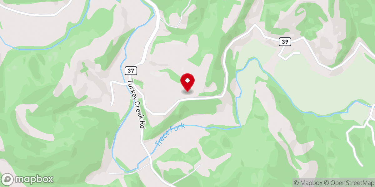 Map showing location of Mount Moriah Church