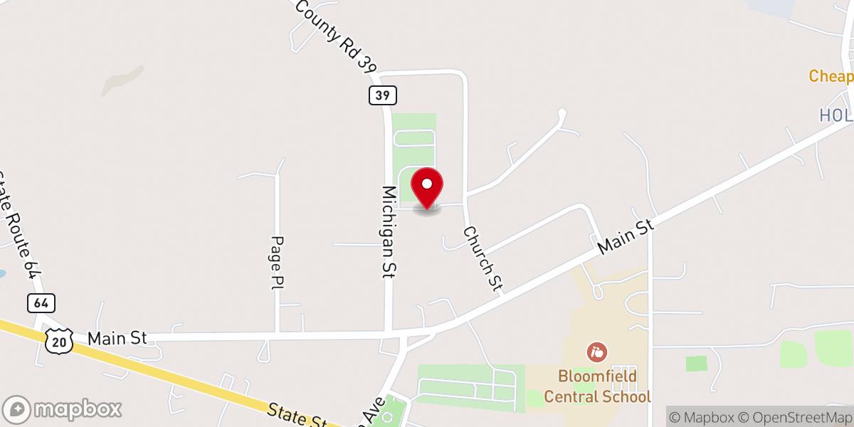 Map showing location of St. Bridget's Roman Catholic Church Complex