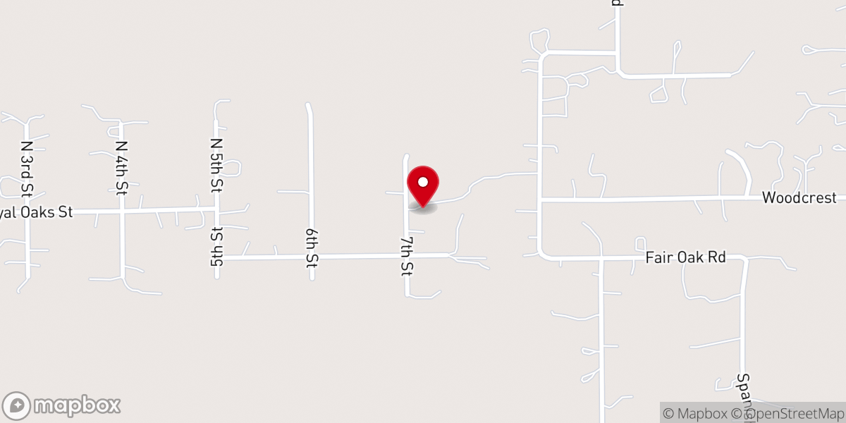 Map showing location of Iglesia Cristiana