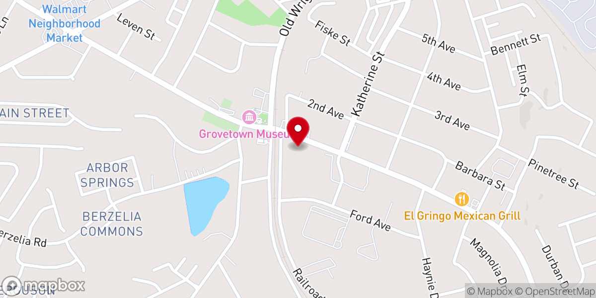 Map showing location of Clifford Memorial Presbyterian Church