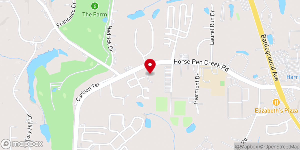Map showing location of Morehead United Methodist Church