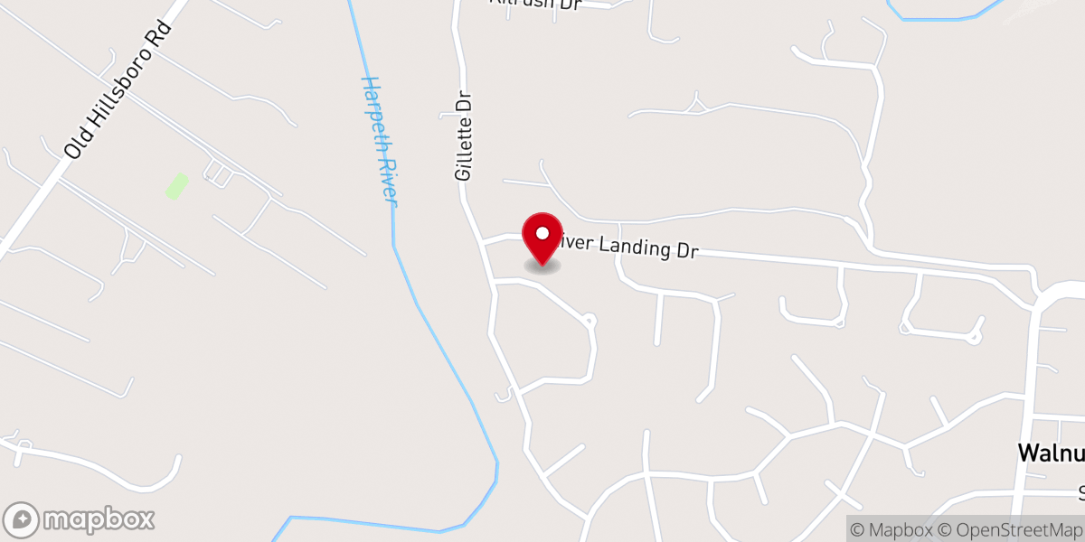 Map showing location of Prayer Hut
