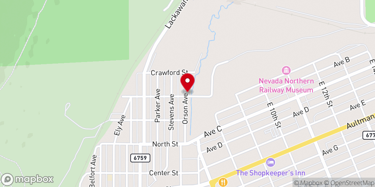 Map showing location of Ely Seventh-Day Adventist Church