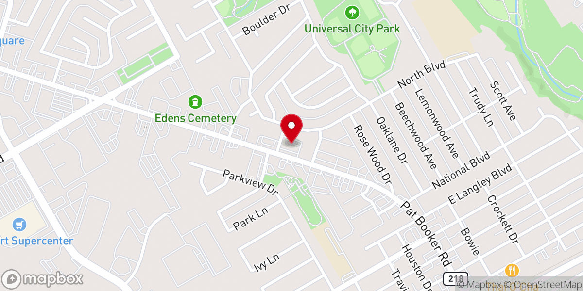 Map showing location of Randolph Church of Christ