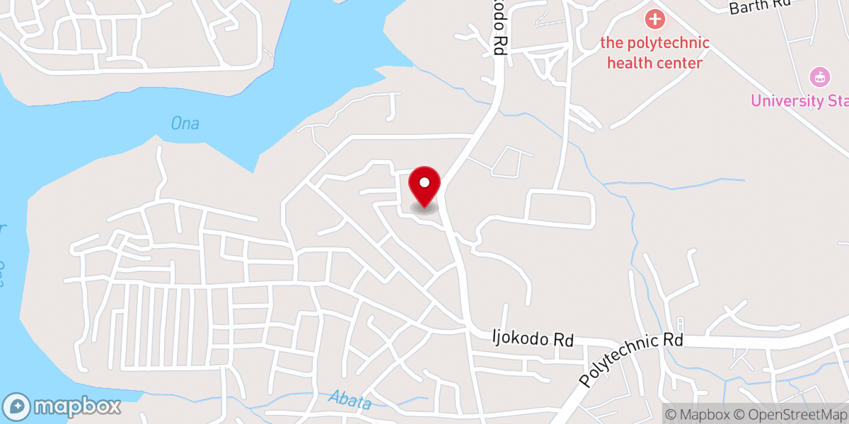 Map showing location of Schoenstatt Shrine Ijokodo Ibadan