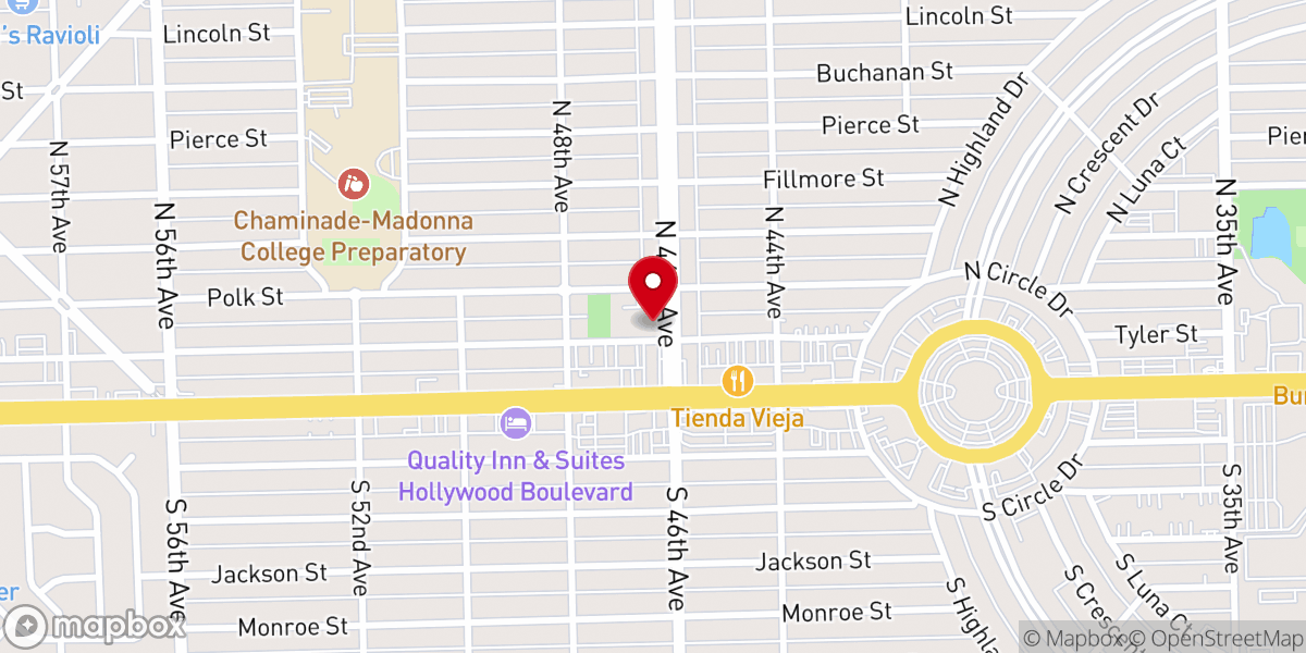 Map showing location of First United Church of Christ