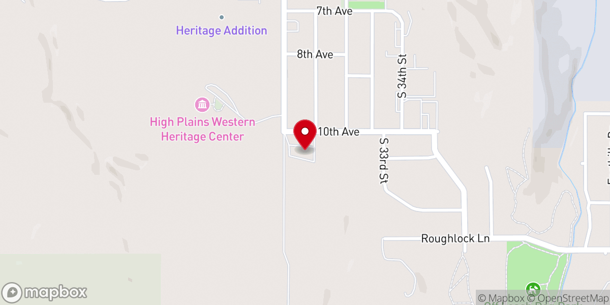 Map showing location of Solid Rock Church