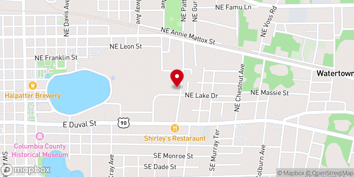 Map showing location of The Community Revival Center